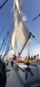 Albarquel sous voiles, à la Rochelle.