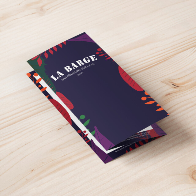 La Barge - Menu intérieur fermé La Barge - Menu intérieur fermé