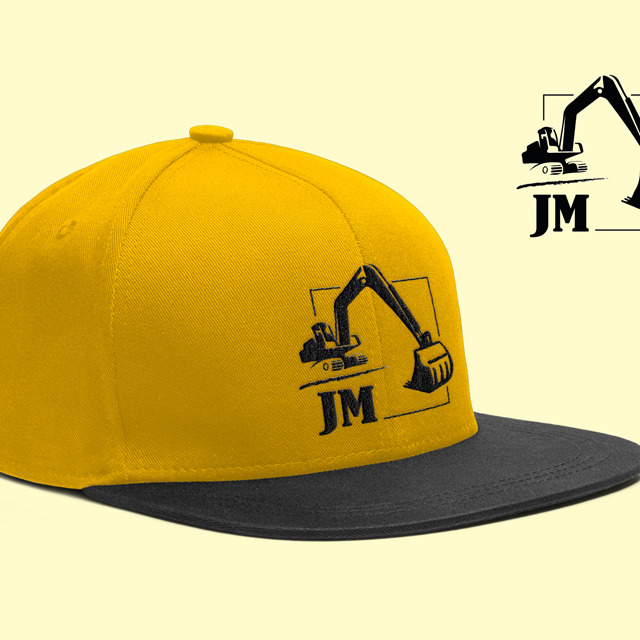 Logo et casquette brodée Logo et casquette brodée